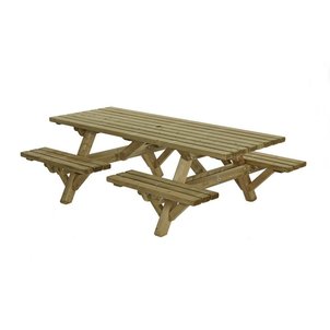 Picknicktafel Comfort 230 x 160  cm met open instap