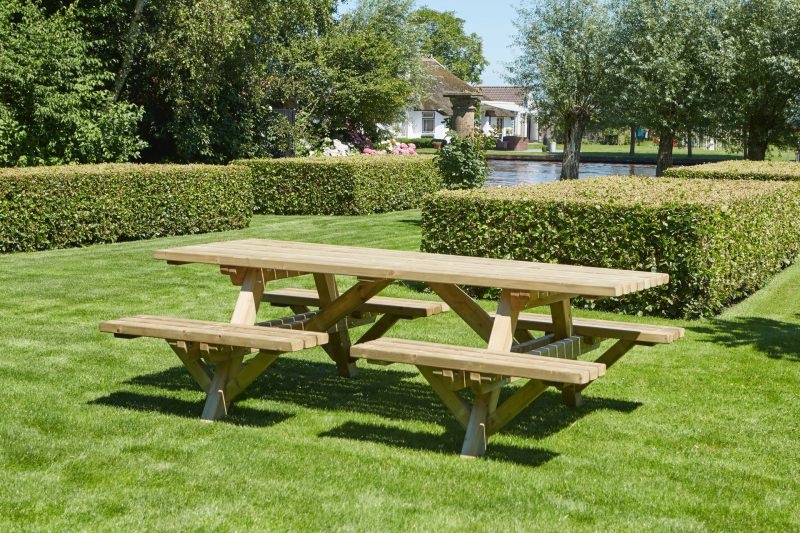 Picknicktafel Comfort  230 x 160 cm met open instap