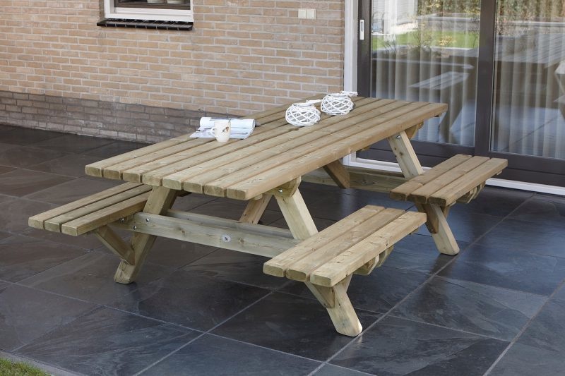 Picknicktafel Comfort  230 x 160 cm met open instap