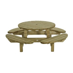 Picknicktafel Royaal rond 210 cm