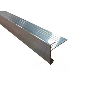 Aluminium daktrim 45x45 mm.