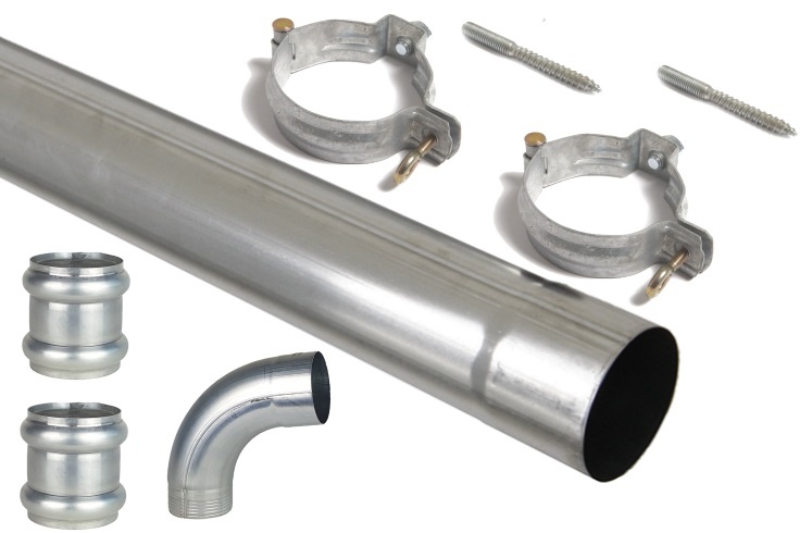 Douglas overkapping aan huis 250 x 500 x 250 cm