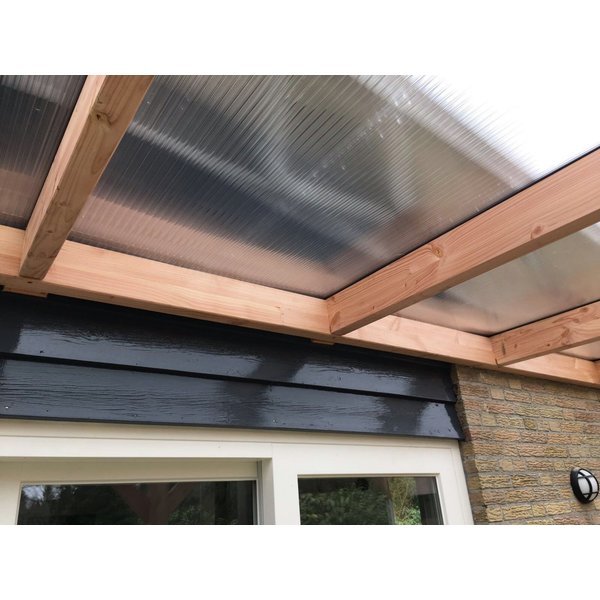 Douglas overkapping met polycarbonaatdak 300 x 400 x 250 cm