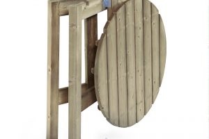 Set stabiele statafel 110 cm met 4 barkrukken.