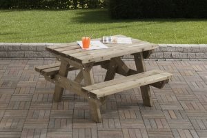 Robuuste junior kinderpicknicktafel 90 cm