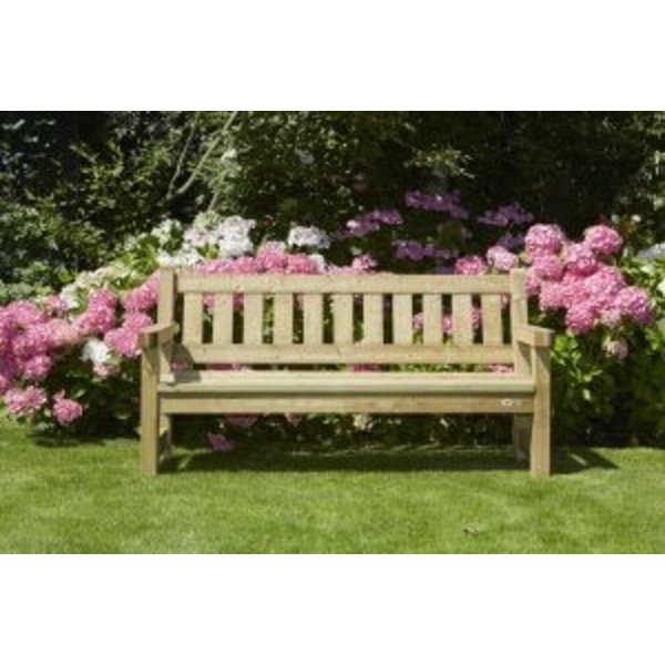 Robuuste driezits parkbank model Zeist, Optimaal zitcomfort 180cm