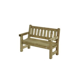 Robuuste tweezits parkbank model Zeist, Optimaal zitcomfort 135 cm