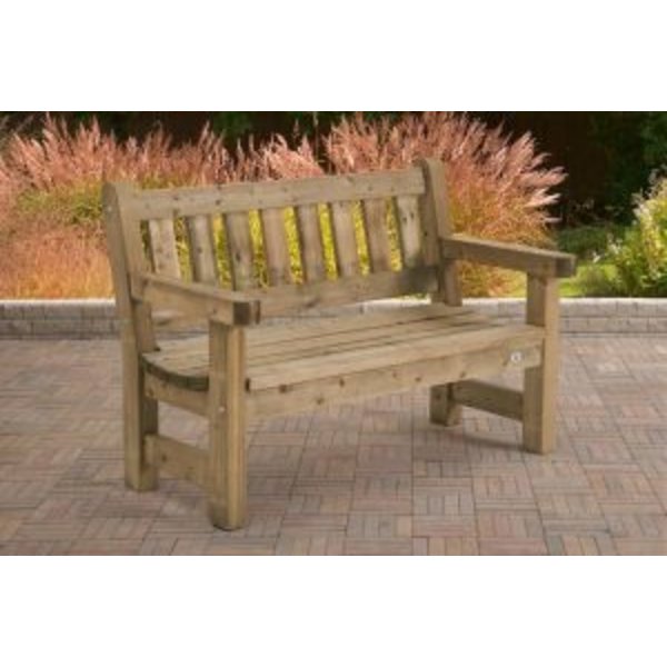 Robuuste tweezits parkbank model Zeist, Optimaal zitcomfort 135 cm