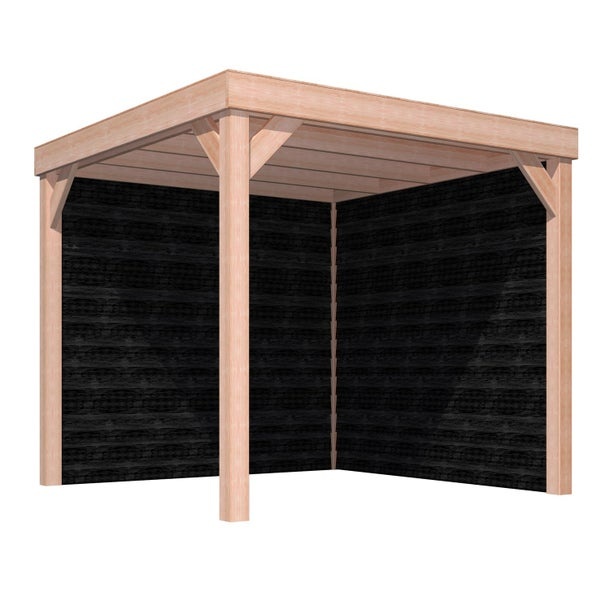 Douglas overkapping aan huis 300 x 900 x 250 cm