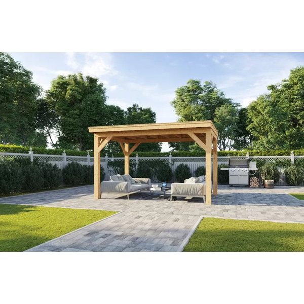 Douglas vrijstaande overkapping 250 x 400 x 250 cm