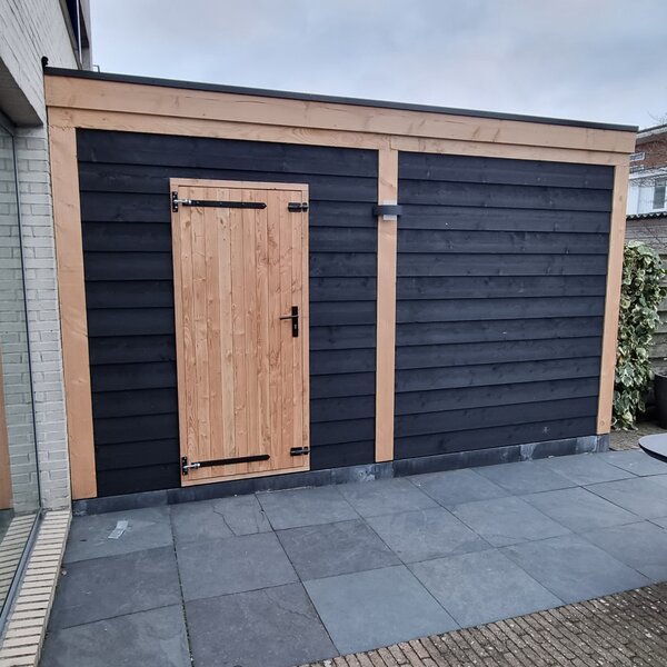Tuinhuis douglas 250x250 cm zwart