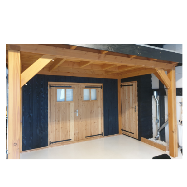 Douglas overkapping aan huis  400  x 600  x  250 cm