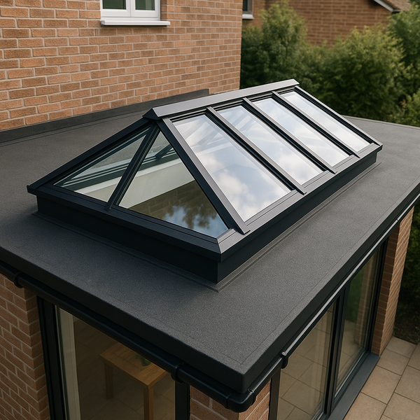 Douglas overkapping aan huis 400 x 900 x 250 cm