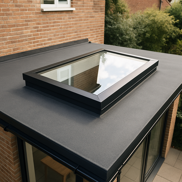 Douglas overkapping aan huis 300 x 900 x 250 cm