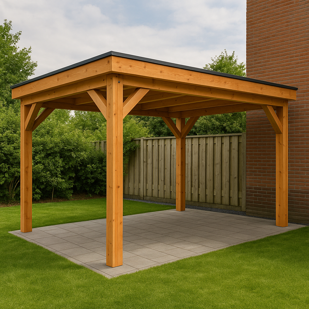 Douglas vrijstaande overkapping 600 x 600 x 250 cm