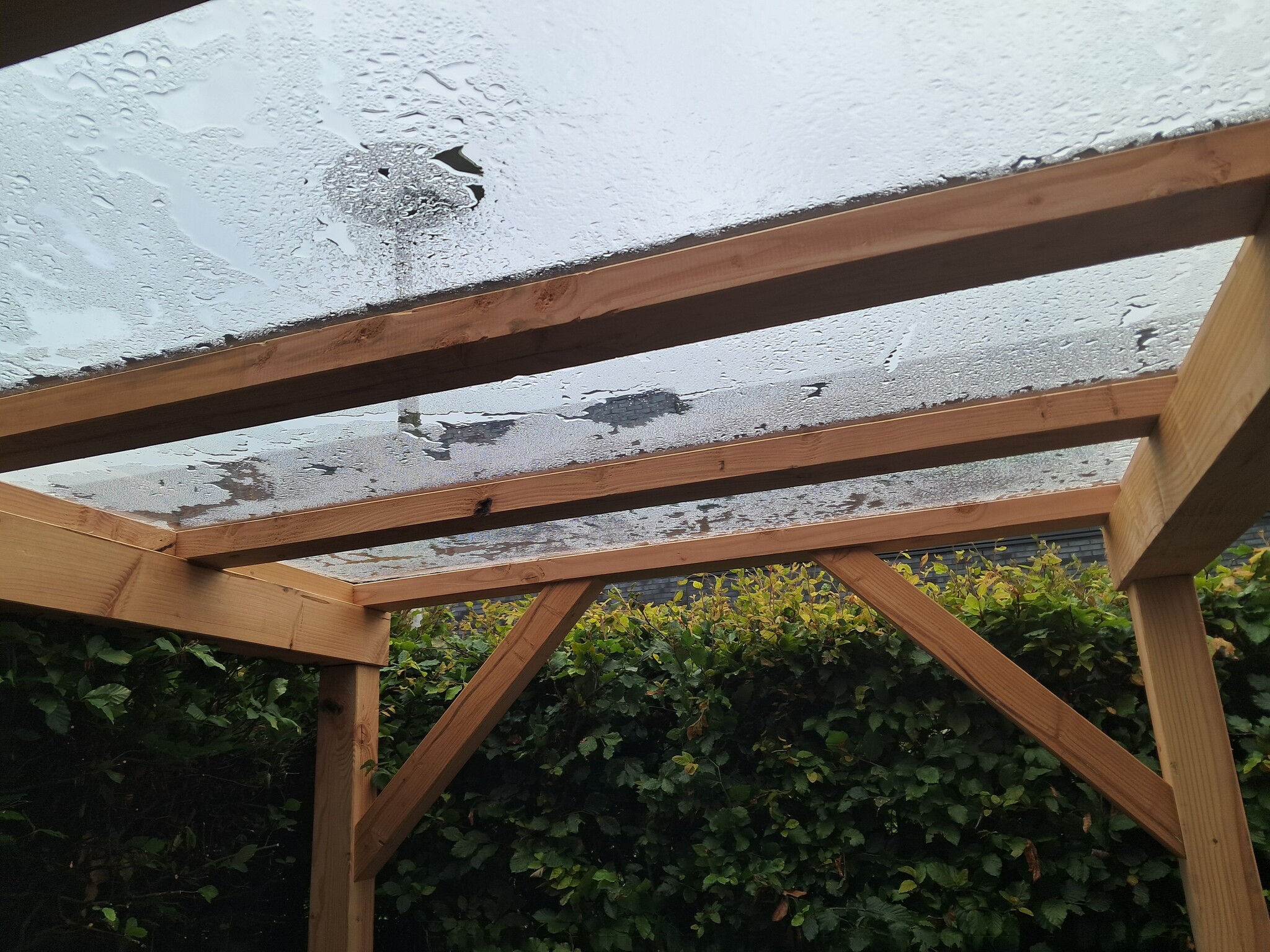 Terrasoverkapping douglashout 250 x 350 cm