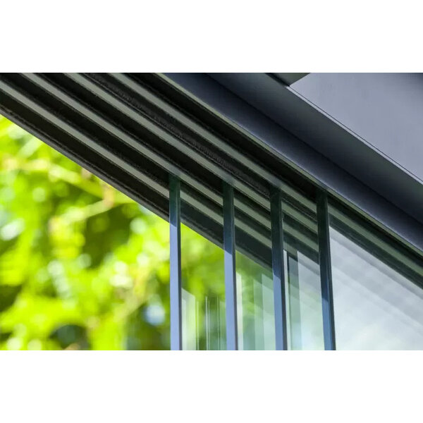 Glazen schuifwand 3-rail