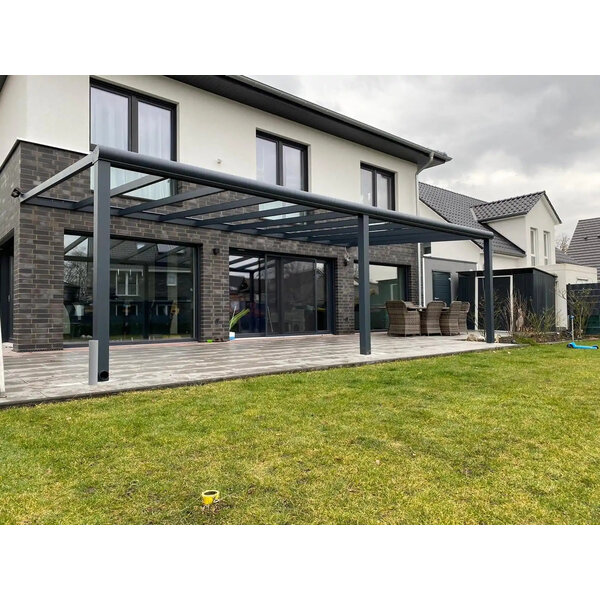 Terrasoverkapping aluminium 300 breed x 300 diep