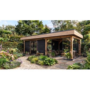 Tuinhuis met overkapping 300 x 400 x 250 cm