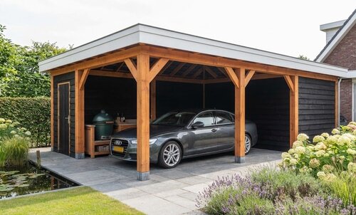 Carport douglashout