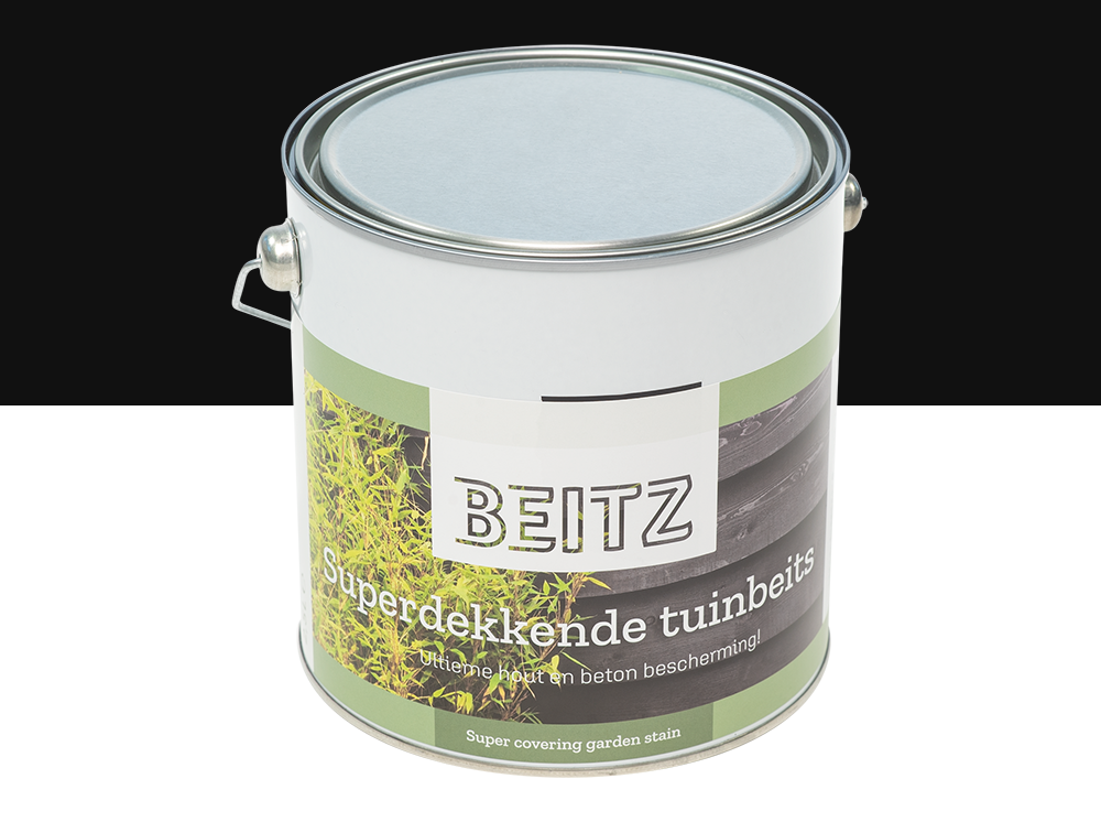 Holzlasur Außen Schwarz 2,5 Liter Superdeckend - Beitz