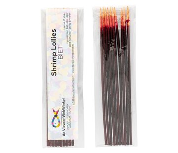 de Visvoer WebWinkel Garnalen Lollies biet 10 stuks