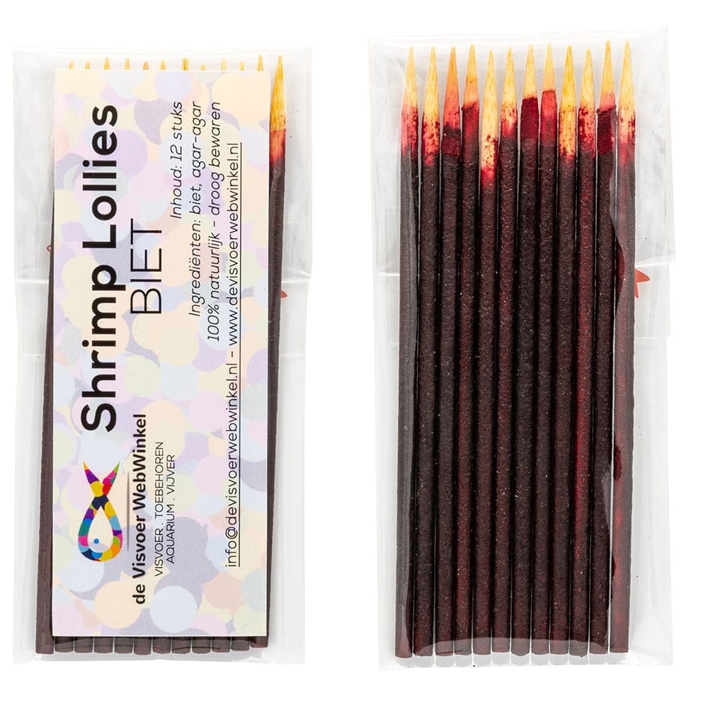 Nano Garnalen Lollies - biet 12 stuks