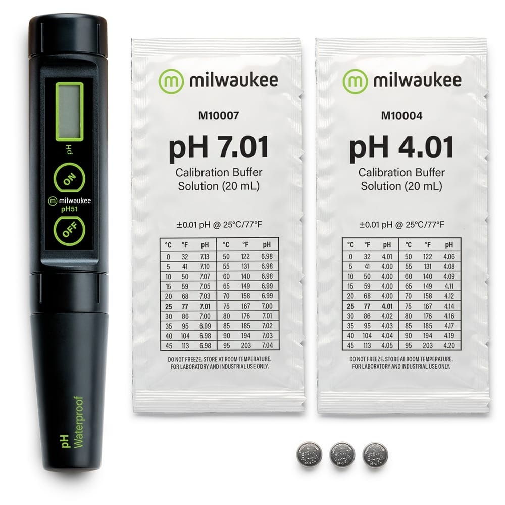 Milwaukee PH51 digitale pH meter met vervangbare elektrode