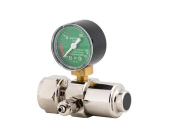 Aqua-Noa CO2 drukregelaar BASIC met 1 manometer en naaldventiel