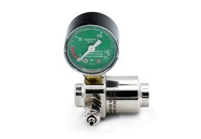Aqua-Noa CO2 drukregelaar BASIC voor wegwerpflessen met 1 manometer en naaldventiel