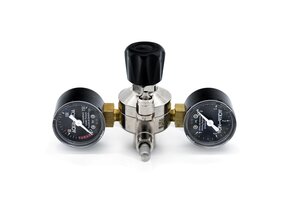 Aqua-Noa CO2 drukregelaar PROFI E voor wegwerpflessen met 2 manometers en naaldventiel