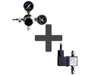 CO2 drukregelaar + CO2 magneetventiel
