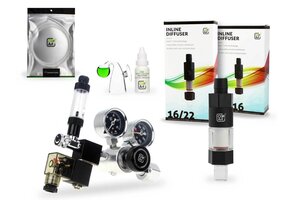 CO2Art Inline CO2 set PRO-SE Dual Stage drukregelaar