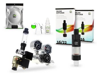CO2Art Inline CO2 set PRO-SE Dual Stage drukregelaar