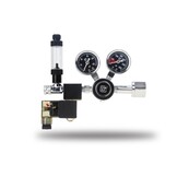 CO2Art PRO-SE Dual Stage CO2 drukregelaar met geïntegreerd magneetventiel