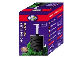 Aqua Nova hoek sponsfilter tot 200L - NSF-C200L