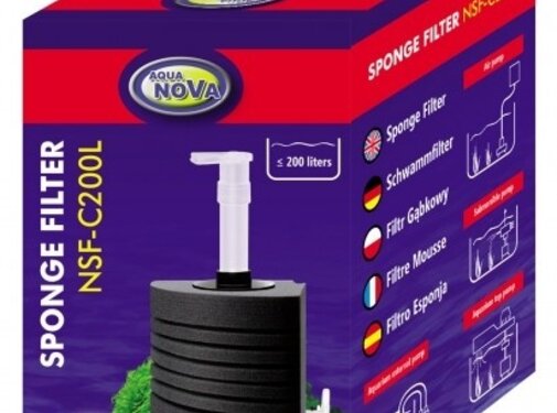 Aqua Nova Aqua Nova hoek sponsfilter tot 200L - NSF-C200L