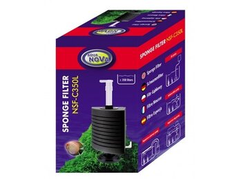 Aqua Nova hoek sponsfilter tot 350L - NSF-C350L