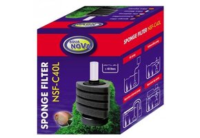 Aqua Nova hoek sponsfilter tot 40L - NSF-C40L