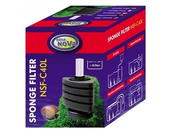 Aqua Nova hoek sponsfilter tot 40L - NSF-C40L