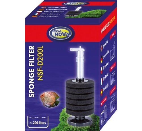 Aqua Nova Aqua Nova rond sponsfilter tot 200L - NSF-D200L