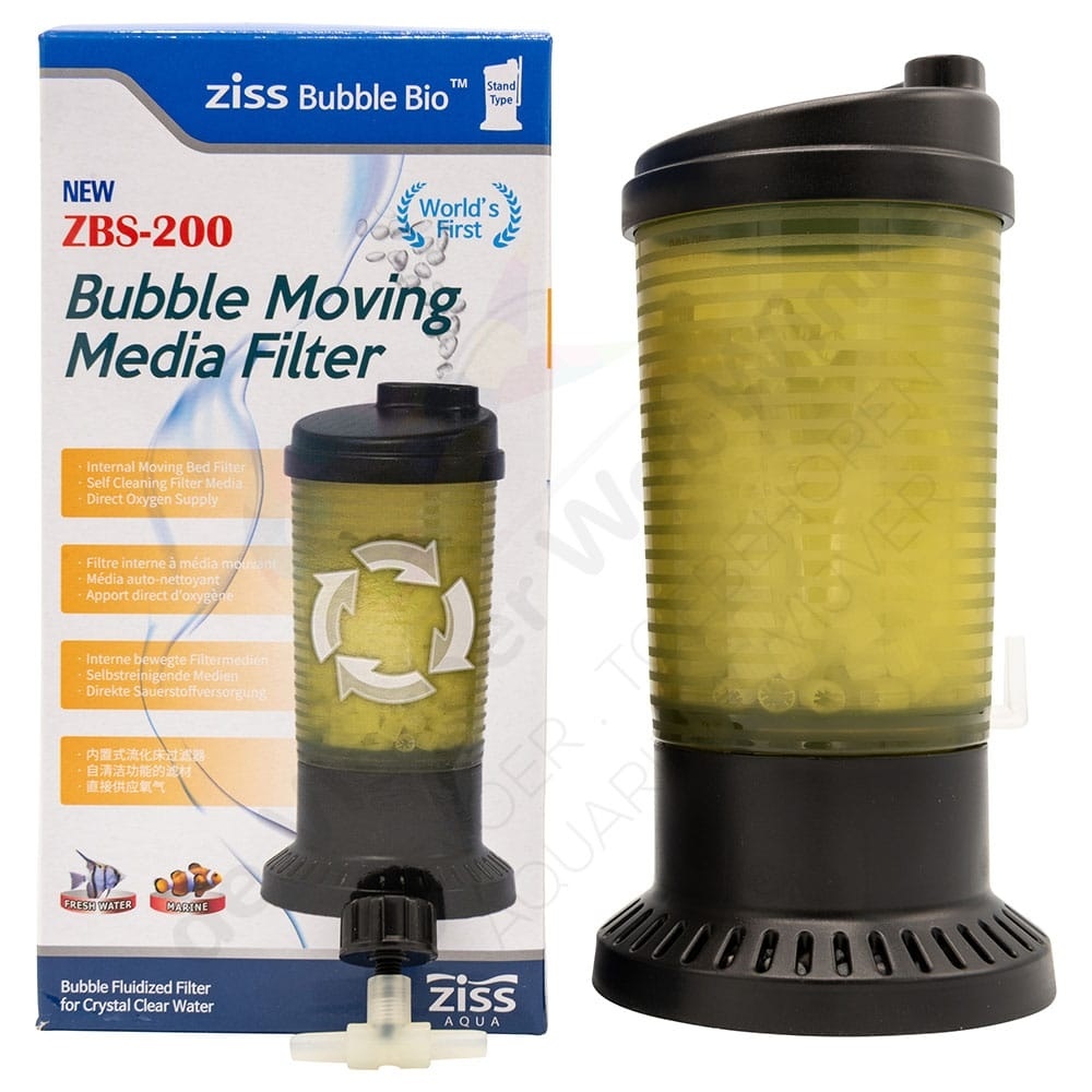 Ziss Aqua ZBS-200 Bubble Bio filter staand, bewegend bed filter