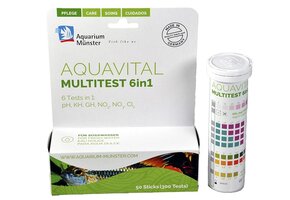 Aquavital Multitest 6in1 50 teststrips zoetwater