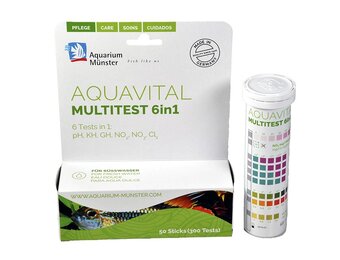 Aquavital Multitest 6in1 50 teststrips zoetwater