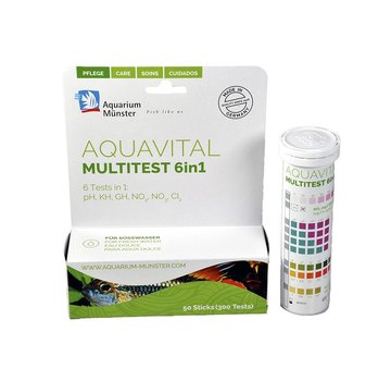 Aquarium Munster Aquavital Multitest 6in1 50 teststrips zoetwater