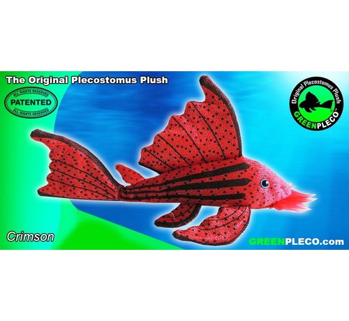 GreenPleco GreenPleco knuffel - Crimson