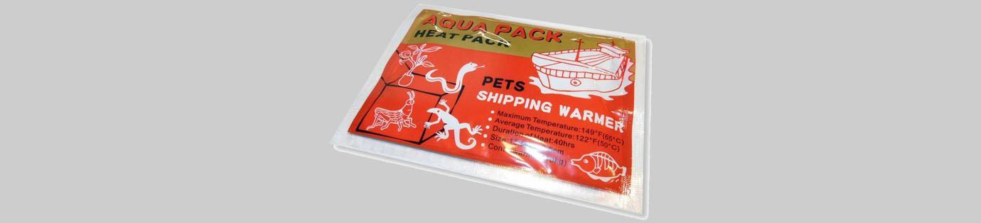 Heat packs gebruiken voor verzending van vissen en planten