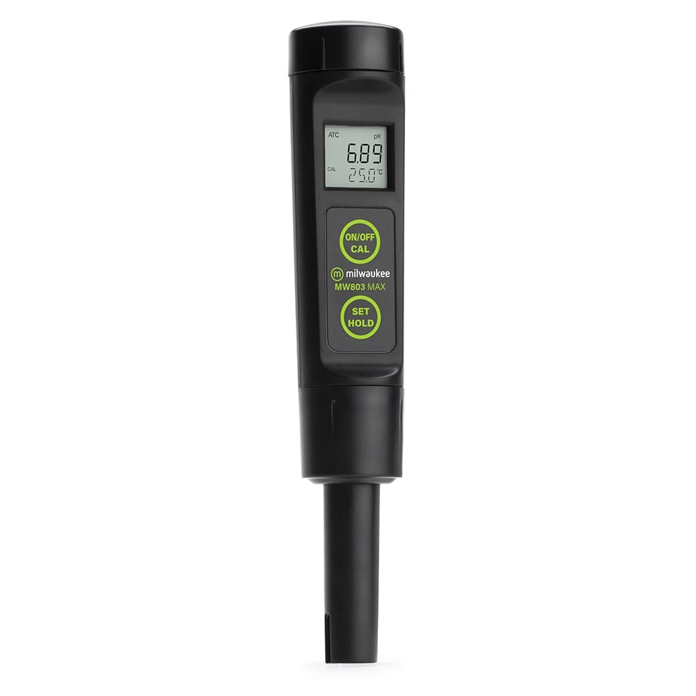 Milwaukee MW803 MAX waterdichte 4-in-1 pH + EC + TDS + temperatuur tester met vervangbare  elektrode