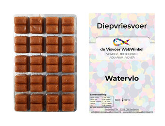 Watervlooien (Daphnia) diepvriesvoer 100g blister