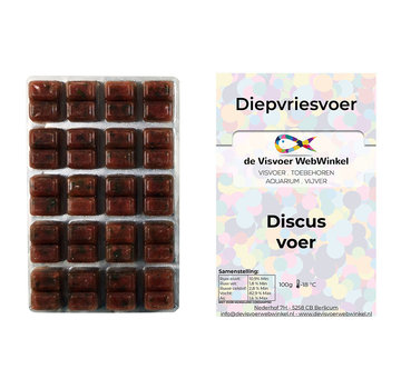 de Visvoer WebWinkel Discus voer diepvriesvoer 100g blister